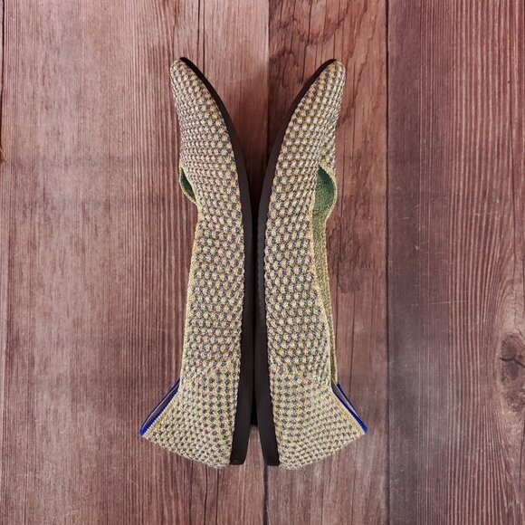 Rothys The Point Womens Size 9.5 Multi Metallic Knit Flats Shoes Retired - Picture 11 of 15